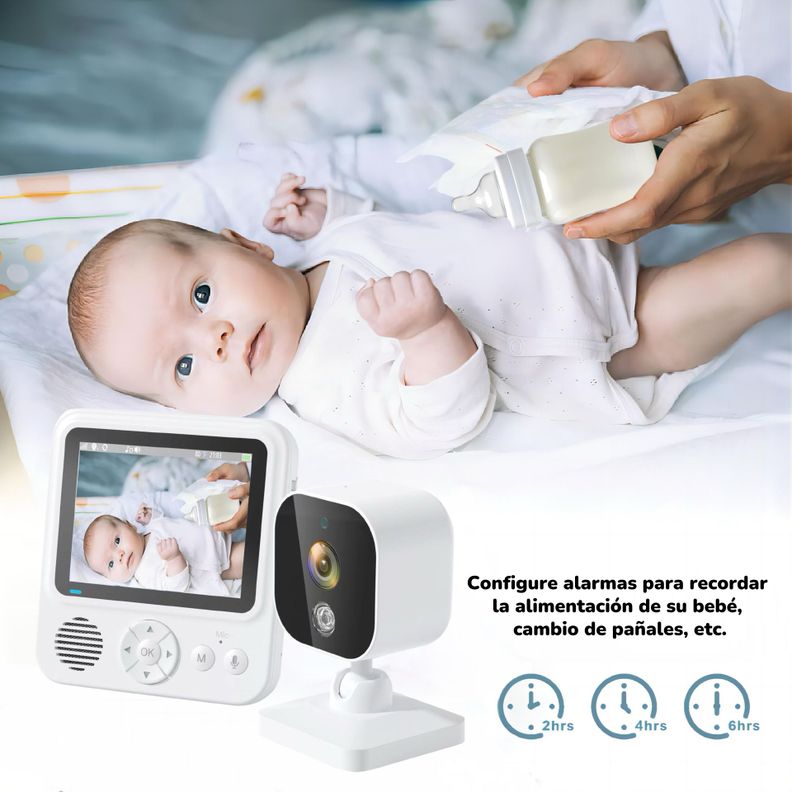 Cámara Monitor Inteligente 720P Pantalla 2,8″ LuBabycas-4