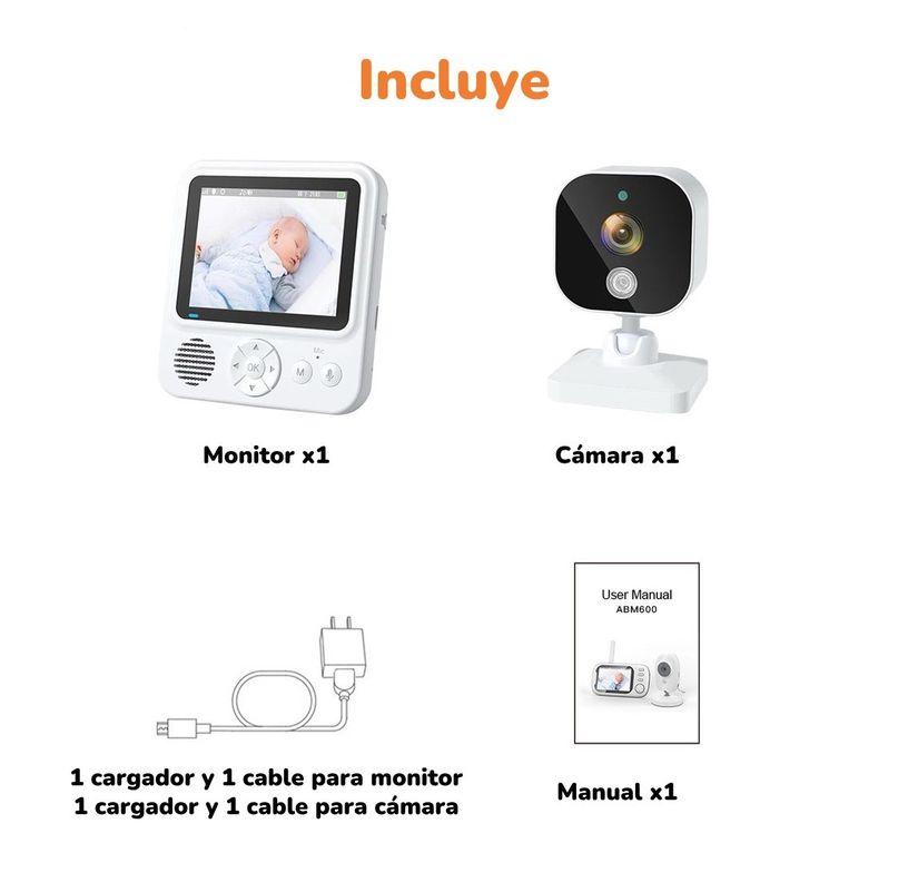 Cámara Monitor Inteligente 720P Pantalla 2,8″ LuBabycas-7