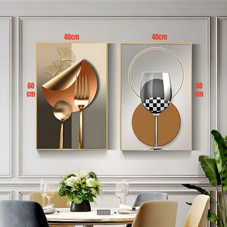 Set De 2 Cuadros Decorativos Marcos Aluminio By LuBabycas-1