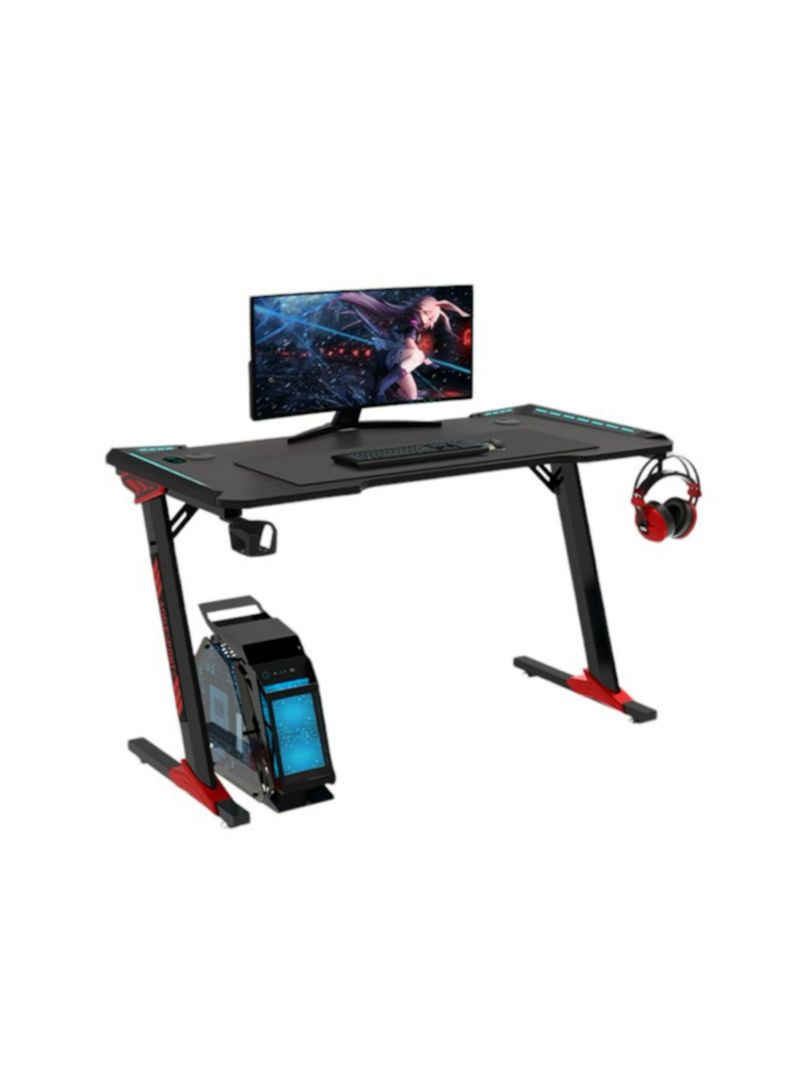Escritorio Gamer 120x60x73cm Con Luces Negro LuBabycas-0