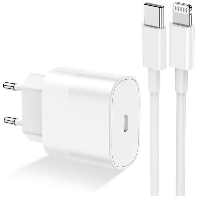 Cargador Iphone Rápido Con Cable 20w PD-0