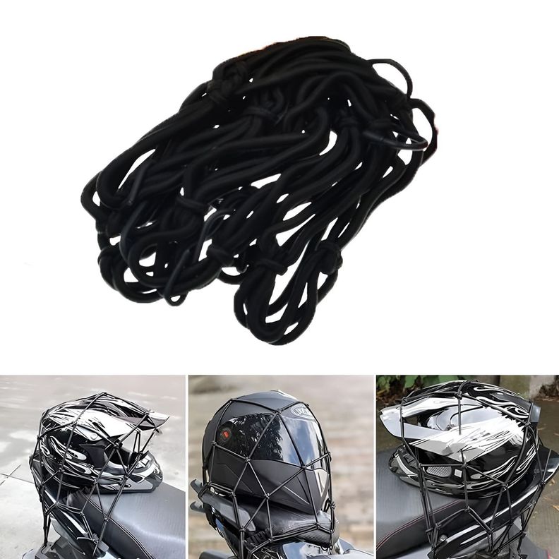 Malla Elástica Pulpo Amarre Casco Moto Red De Equipaje-4
