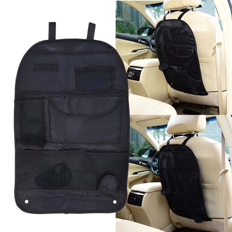 Organizador Bolsa Papelero Para Respaldo de Asiento Del Auto-0