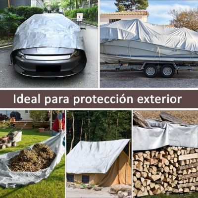 Lona Impermeable Multiuso Cobertor Toldo Funda Carpa 3x5 Mts-3