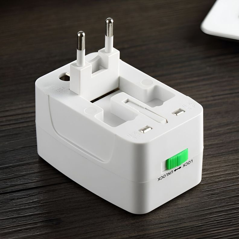 Adaptador De Viaje Universal Corriente Enchufe Us Uk Au Eu-1