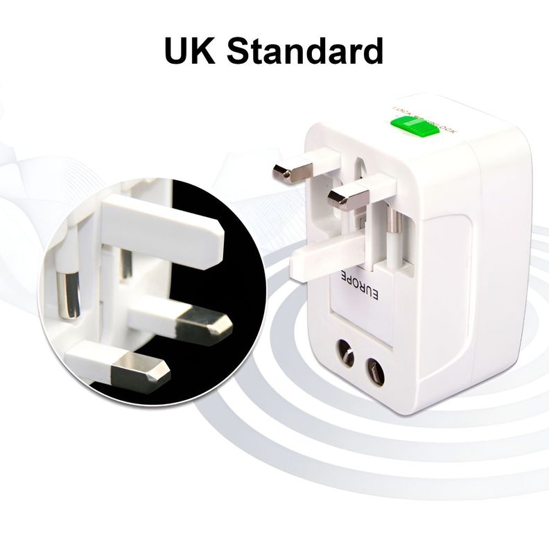 Adaptador De Viaje Universal Corriente Enchufe Us Uk Au Eu-2