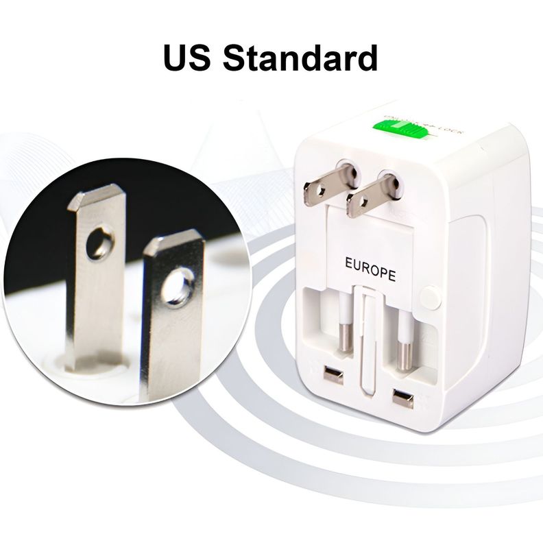 Adaptador De Viaje Universal Corriente Enchufe Us Uk Au Eu-4