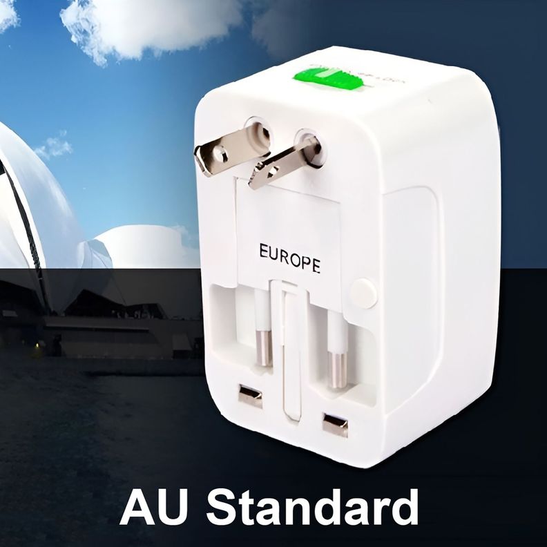 Adaptador De Viaje Universal Corriente Enchufe Us Uk Au Eu-5