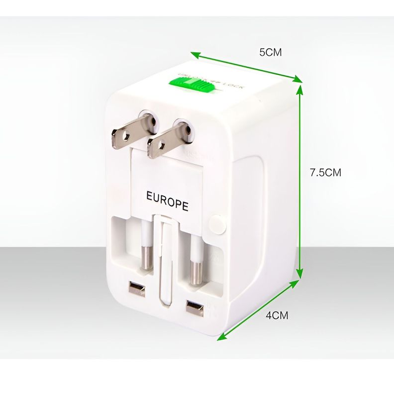 Adaptador De Viaje Universal Corriente Enchufe Us Uk Au Eu-6