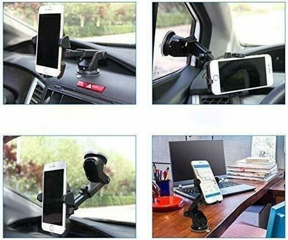 Soporte Telefono Porta Celular Auto Automóvil Brazo Largo Smartphone-5