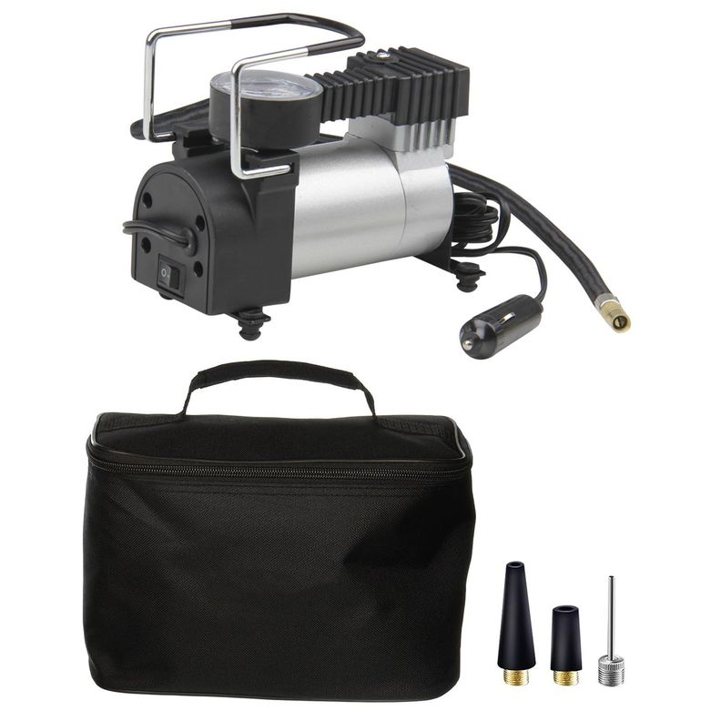 Compresor De Aire Para Auto Inflador Neumáticos Portátil 12v-0