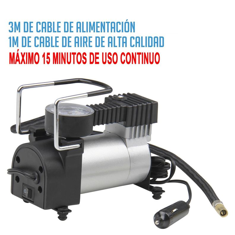 Compresor De Aire Para Auto Inflador Neumáticos Portátil 12v-1