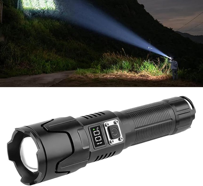 Linterna Táctica Potente Led Zoom 10000 Lm Recargable-2