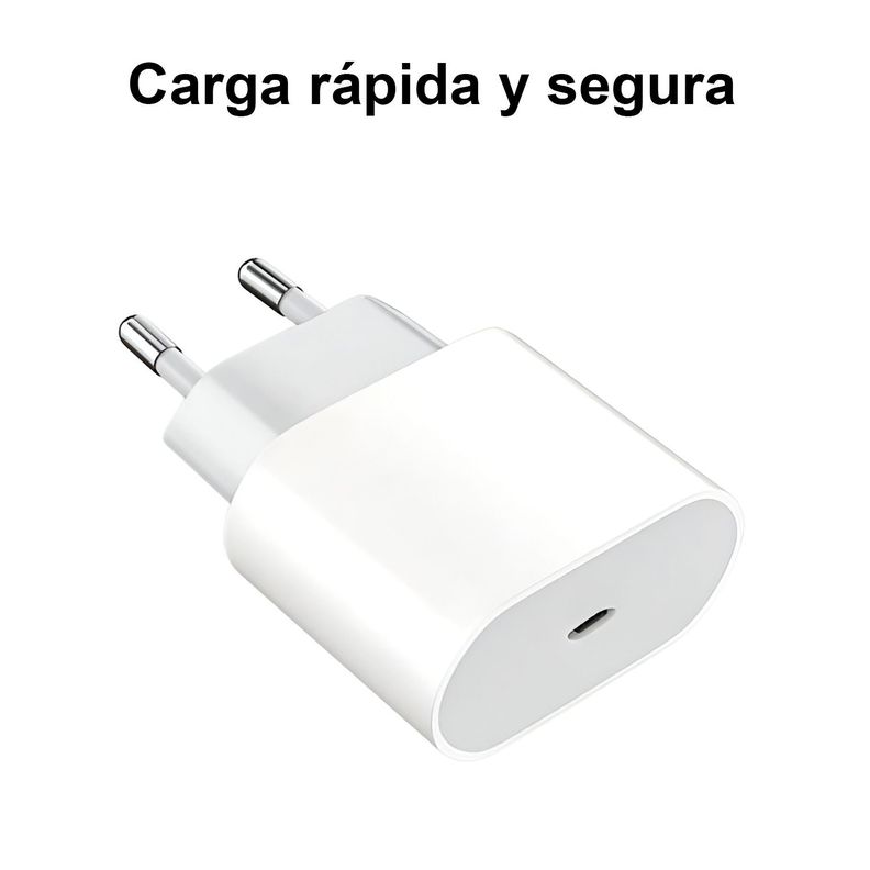 Cargador Teléfono Celular Cable Tipo C Usb-C Rápido 35w PD-2
