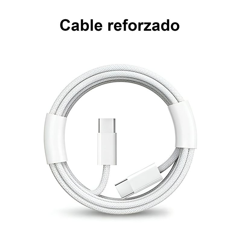 Cargador Teléfono Celular Cable Tipo C Usb-C Rápido 35w PD-3