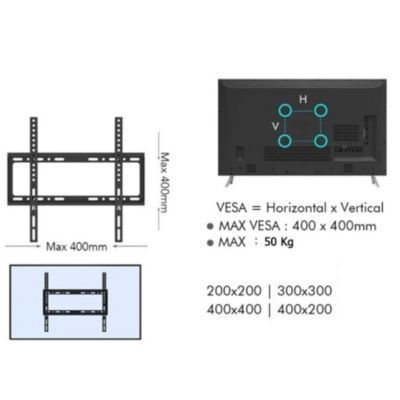 Soporte Tv Televisor Led Lcd 23 a 63 Pulgadas-3