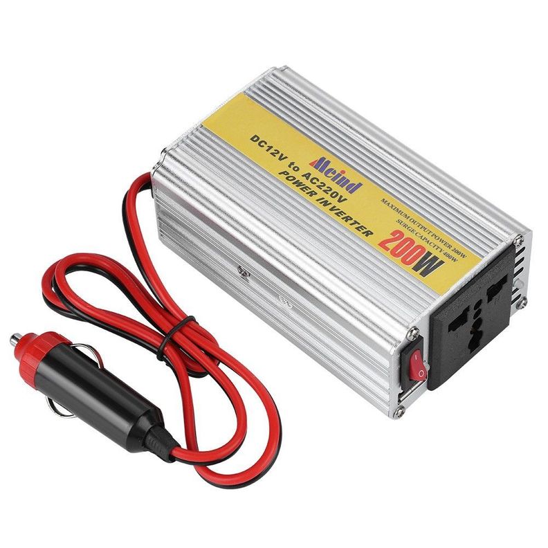 Inversor Auto Conversor Corriente Voltaje 12v A 220v 200w-0