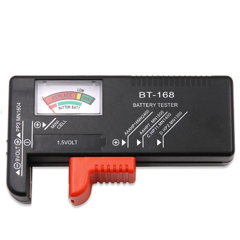 Probador de Pilas Medidor Baterías AA AAA 9V C D Botón-2