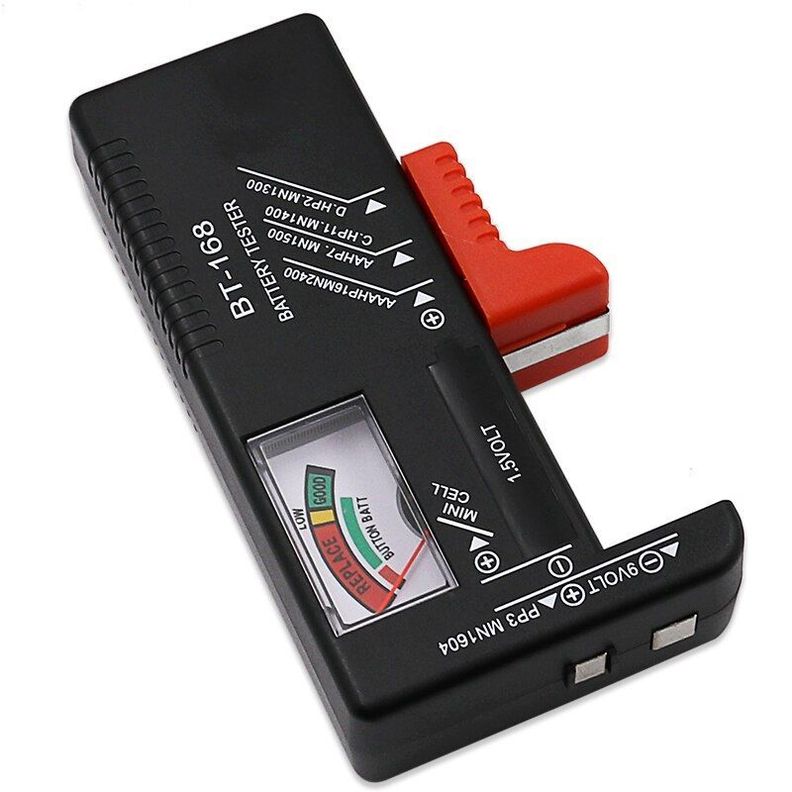 Probador de Pilas Medidor Baterías AA AAA 9V C D Botón-5