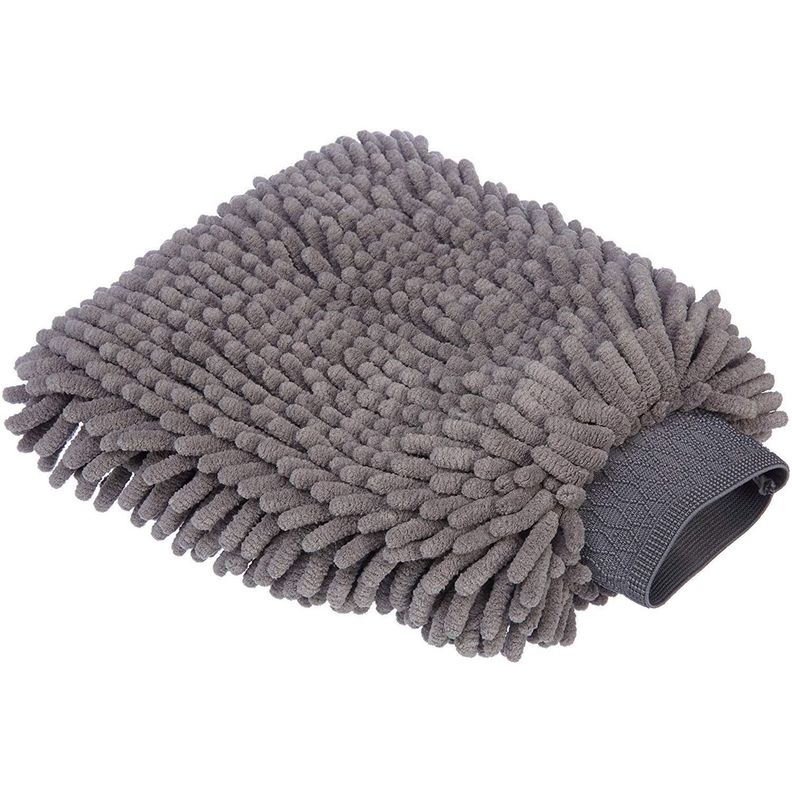 Guante De Chenilla Microfibra Para Lavado De Auto Y Moto-0