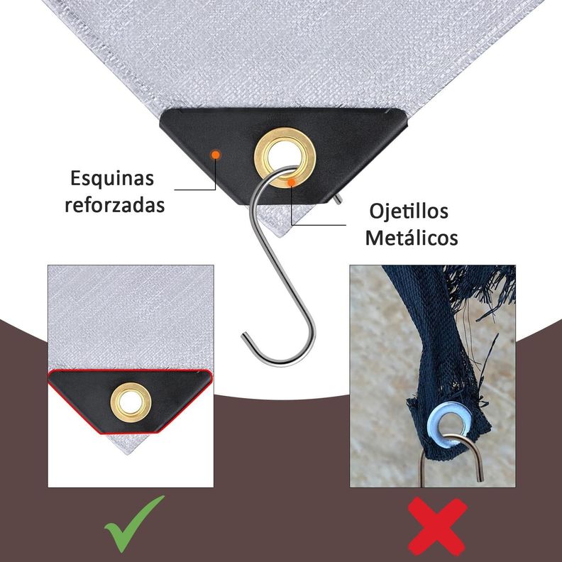 Lona Impermeable Multiuso Cobertor Toldo Funda Carpa 2x3 Mts-3