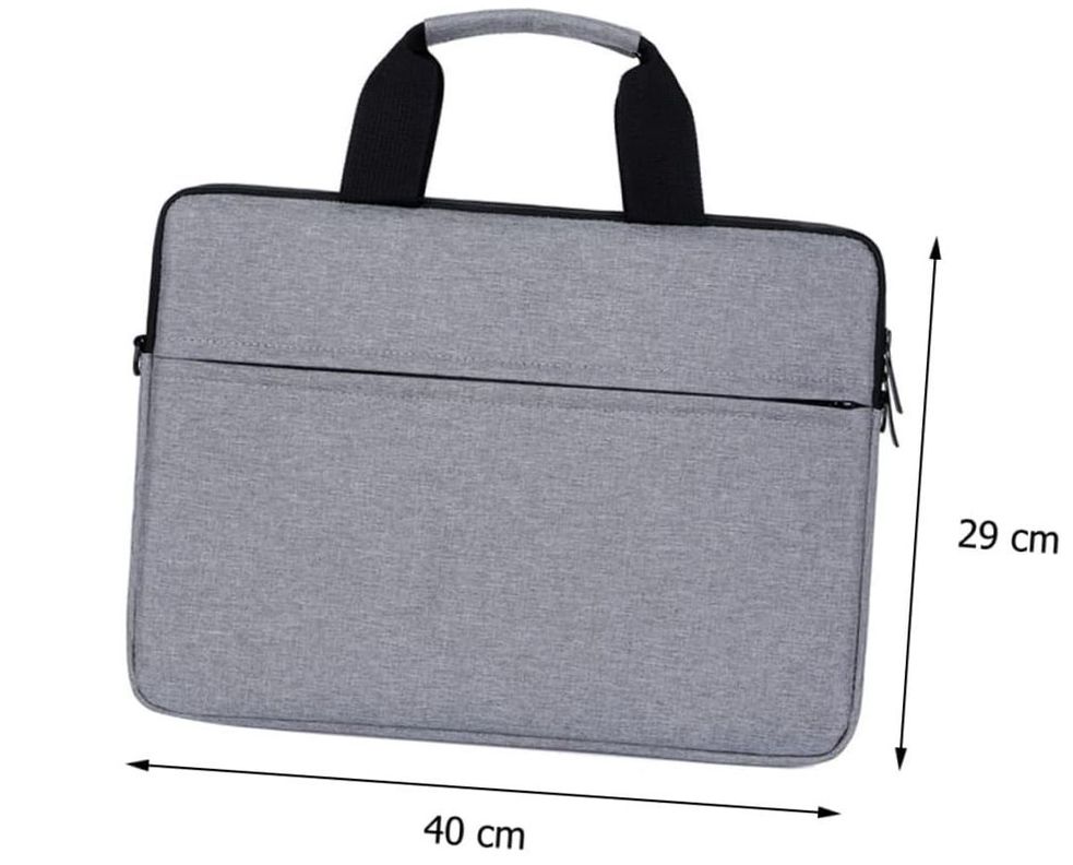 Bolso Notebook 13 14 Pulgadas Funda Maletín Gris-1