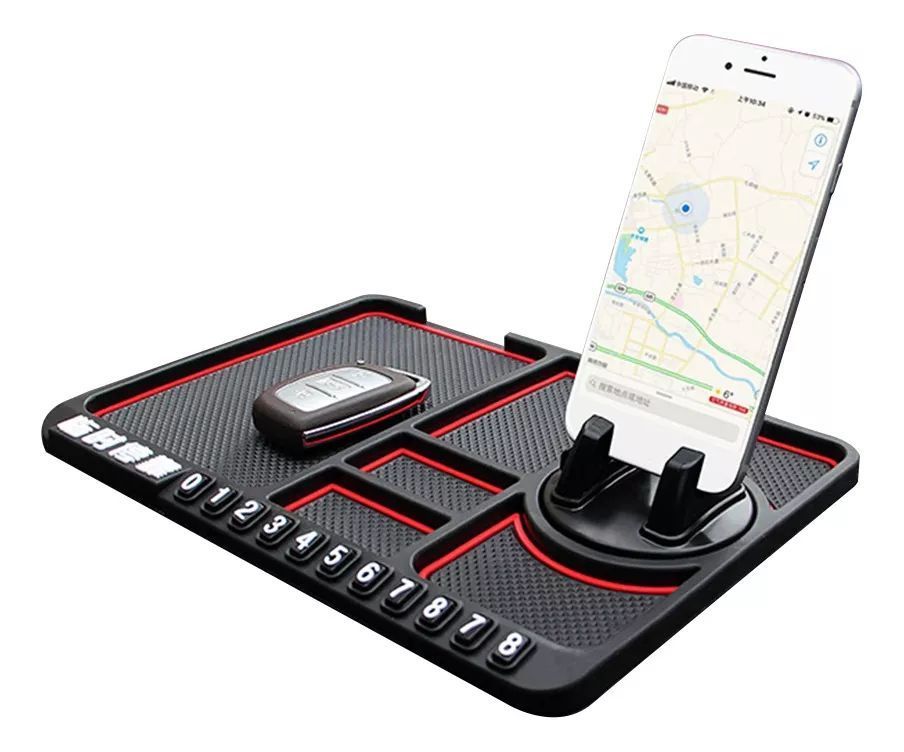 Organizador Soporte Celular Antideslizante Para Tablero Auto-0