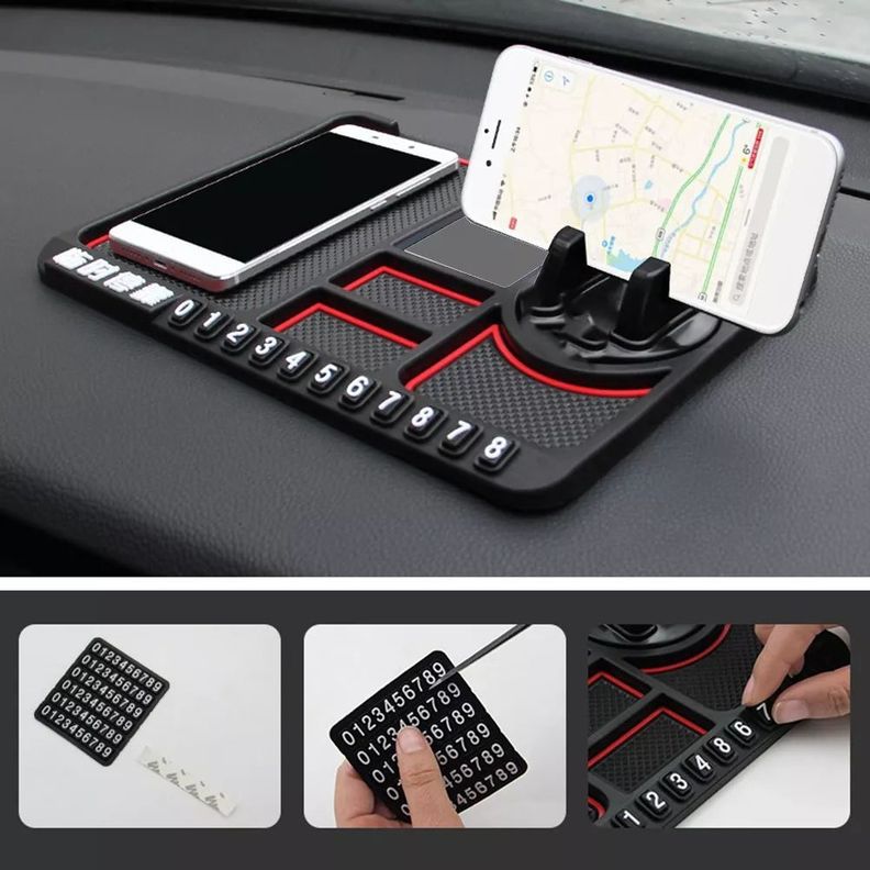 Organizador Soporte Celular Antideslizante Para Tablero Auto-1
