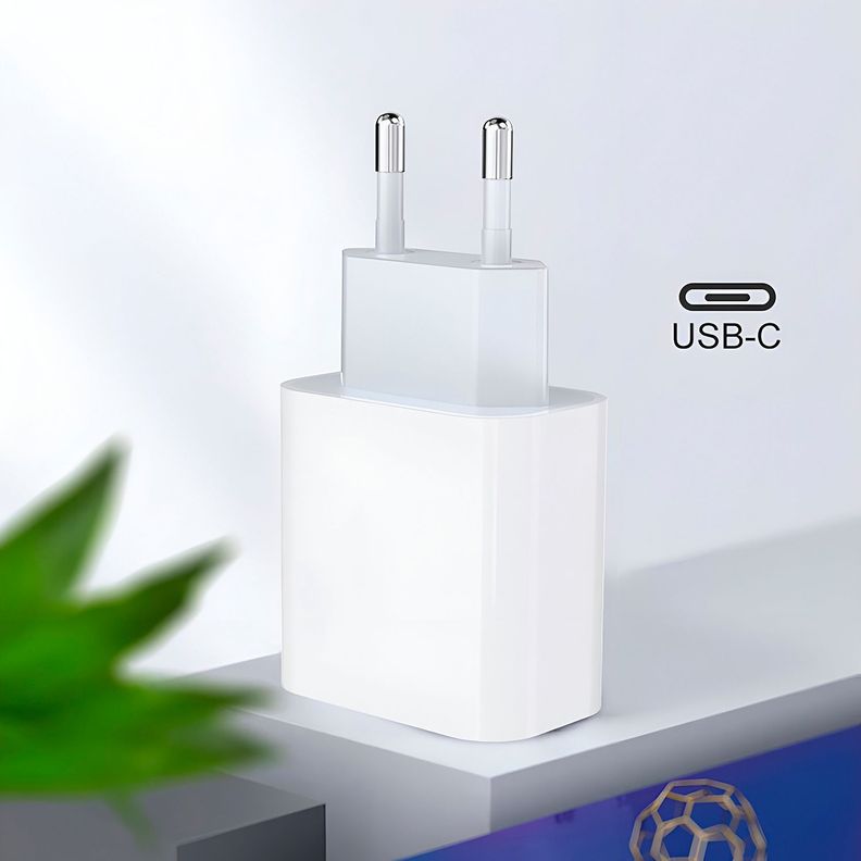 Cargador Tipo C Usb-C Carga Rápida Teléfono Celular PD 20w-1