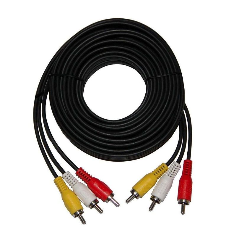 Cable Rca Audio Video 3x3 10 Metros-0