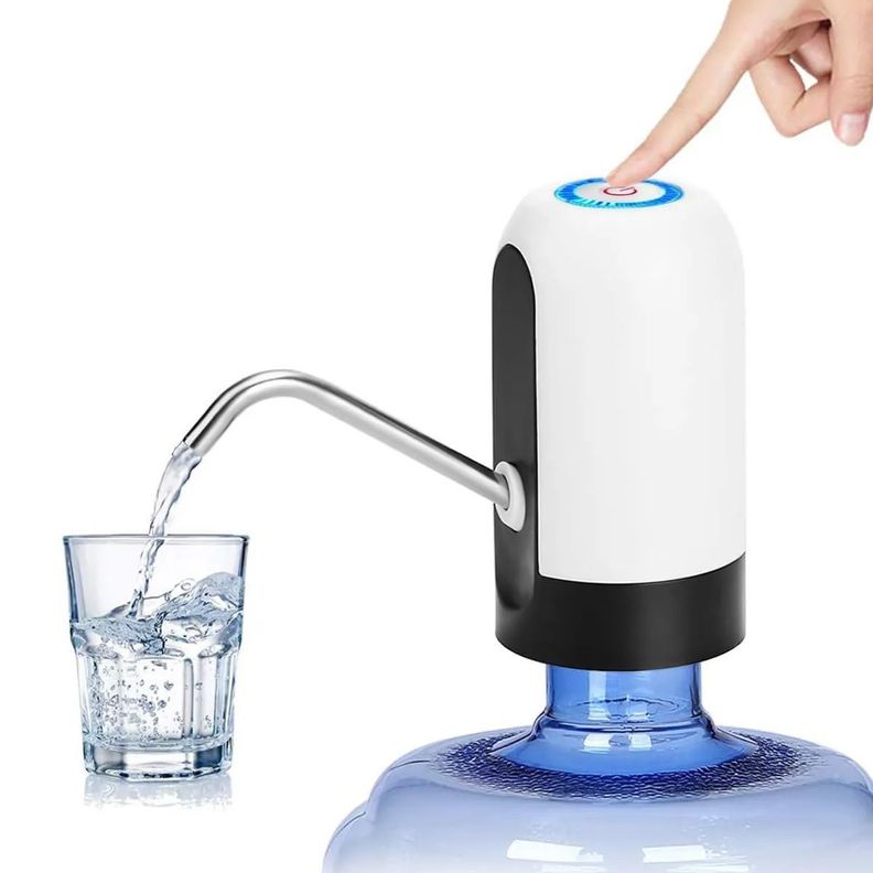 Dispensador De Agua El ctrico Bomba Para Bidon Recargable Blanco