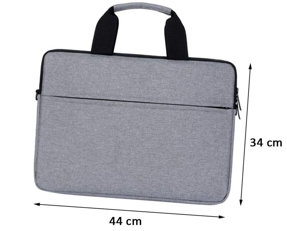 Bolso Notebook 14 15 15.6 Pulgadas Funda Maletín Gris-1