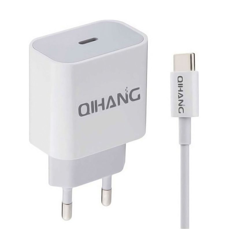 Cargador Con Cable Tipo C Usb-C Carga Rápida Teléfono PD 20w-0