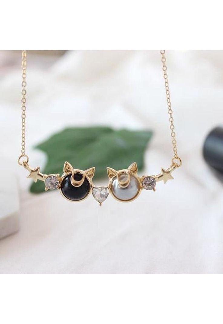 Collar Sailor Moon  Luna & Artemis Glitter-2