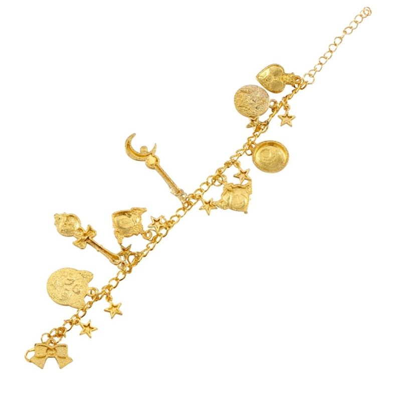 Pulsera Charms dorada dijes Sailor moon-2