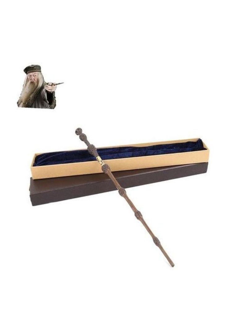 Varita Sauco Dumbledore  Nucleo Metalico Harry Potter 45 Cm-0