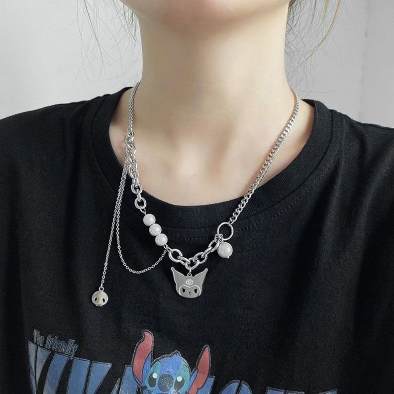Collar Kuromi dije perlas Kawaii anime my melody-3