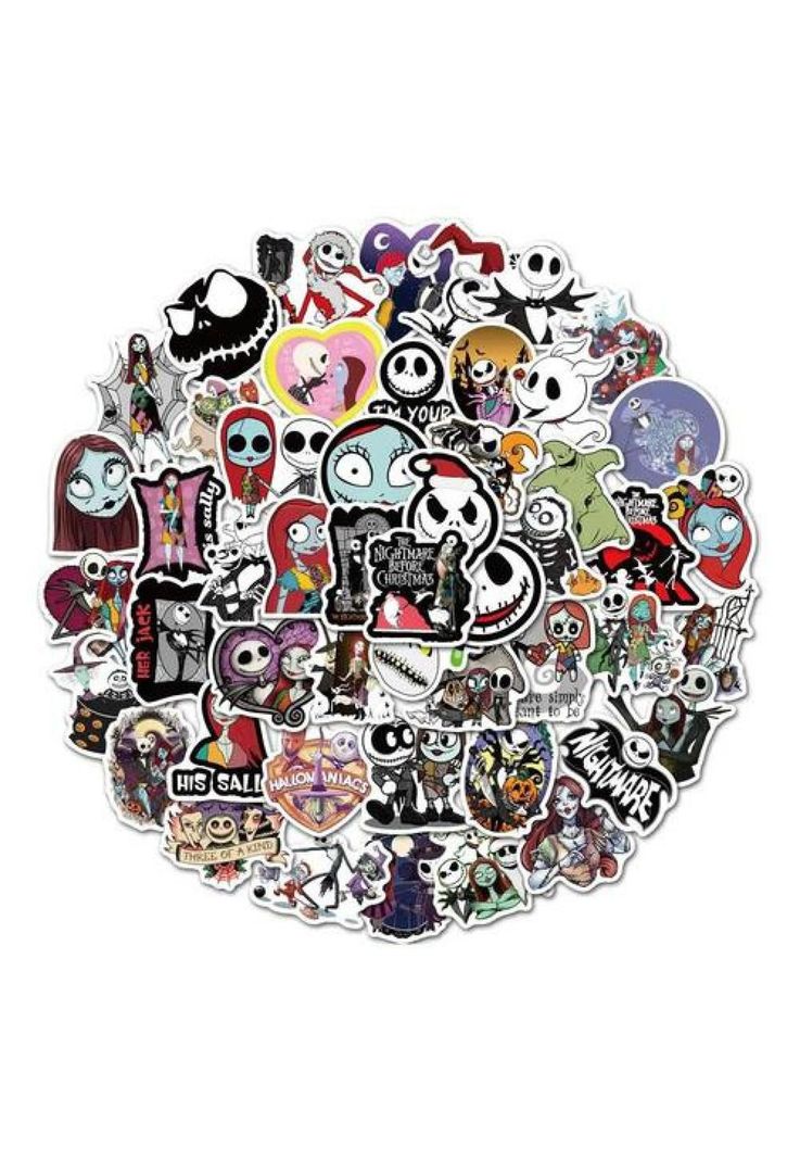 Pack Sticker Jack Skellington The Nightmare Before Christmas-0