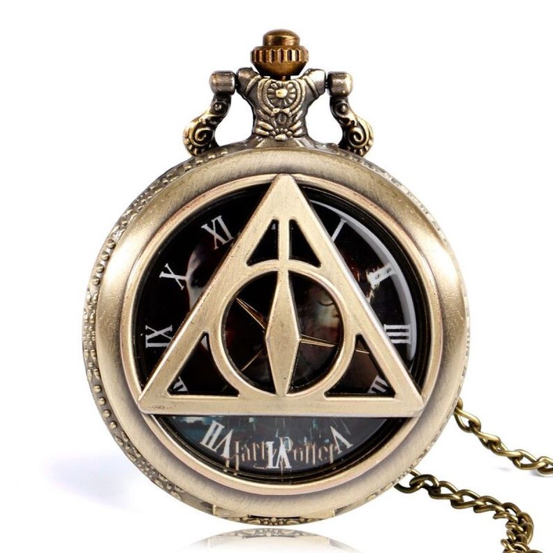 Reloj De Bolsillo Harry Potter reliquias de la muerte-0