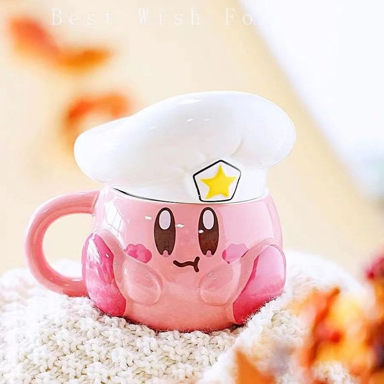 Tazón Cerámica 3d Kirby Chef kawaii Kirby's gamer dream-2