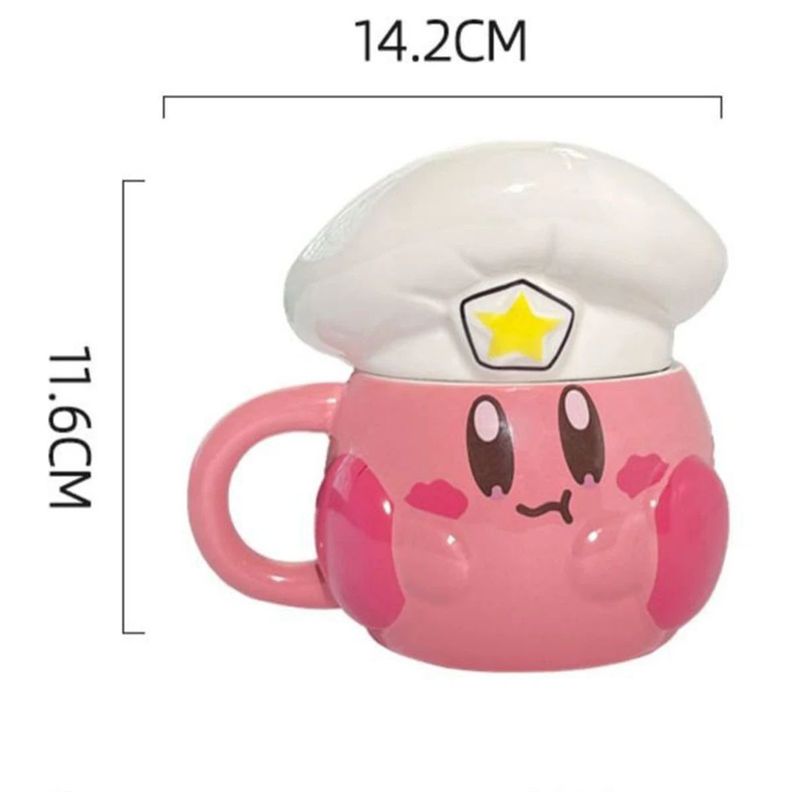 Tazón Cerámica 3d Kirby Chef kawaii Kirby's gamer dream-7
