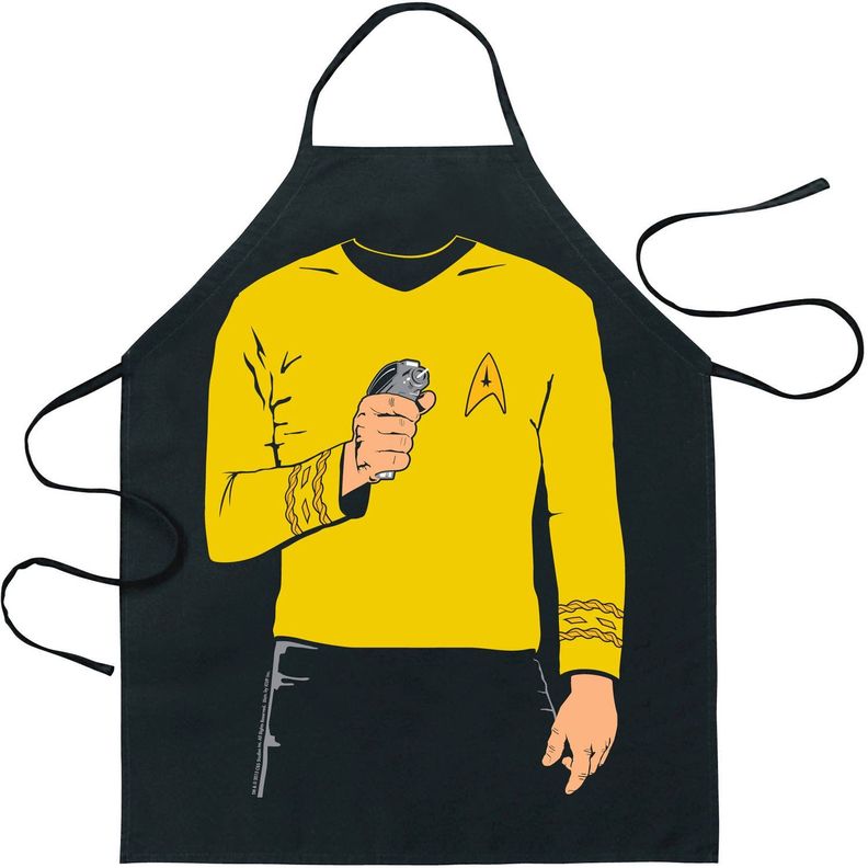 Delantal Cocina Star Trek Capitan Kirk Enterprise-0