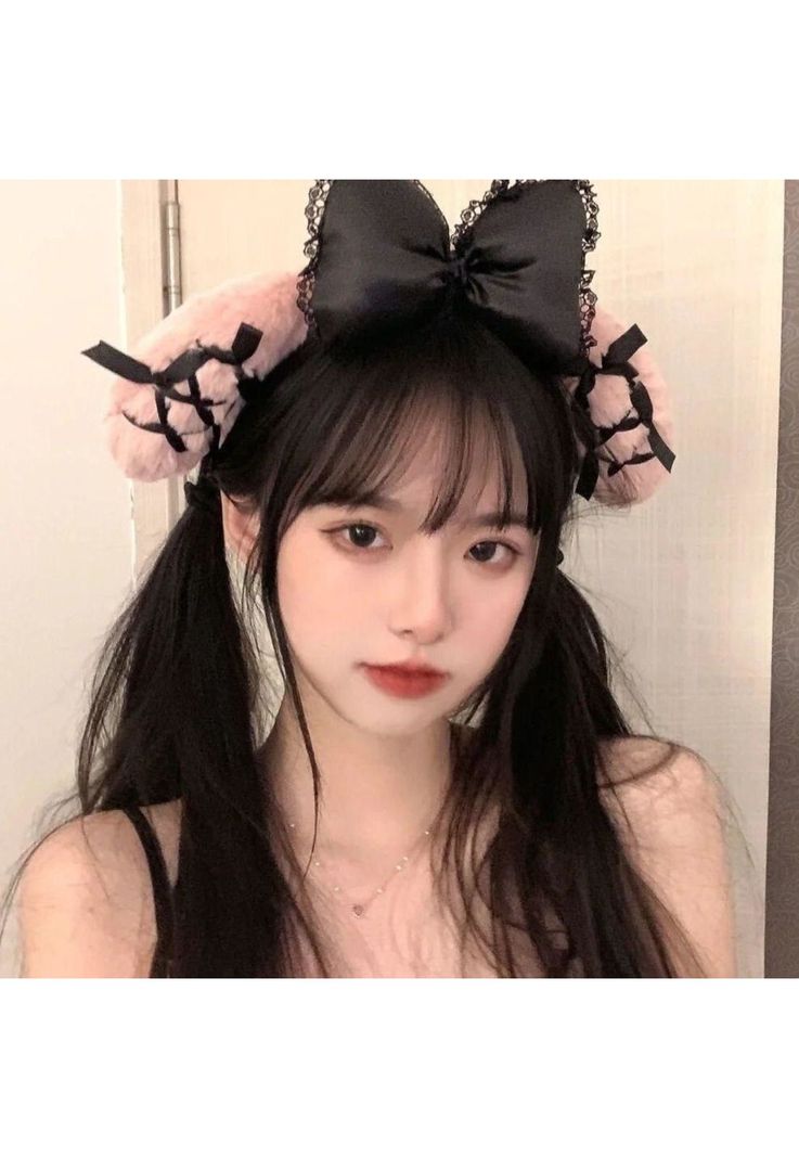 Cintillo Diadema Felpa My Melody Midnight Melokuro Kuromi-2
