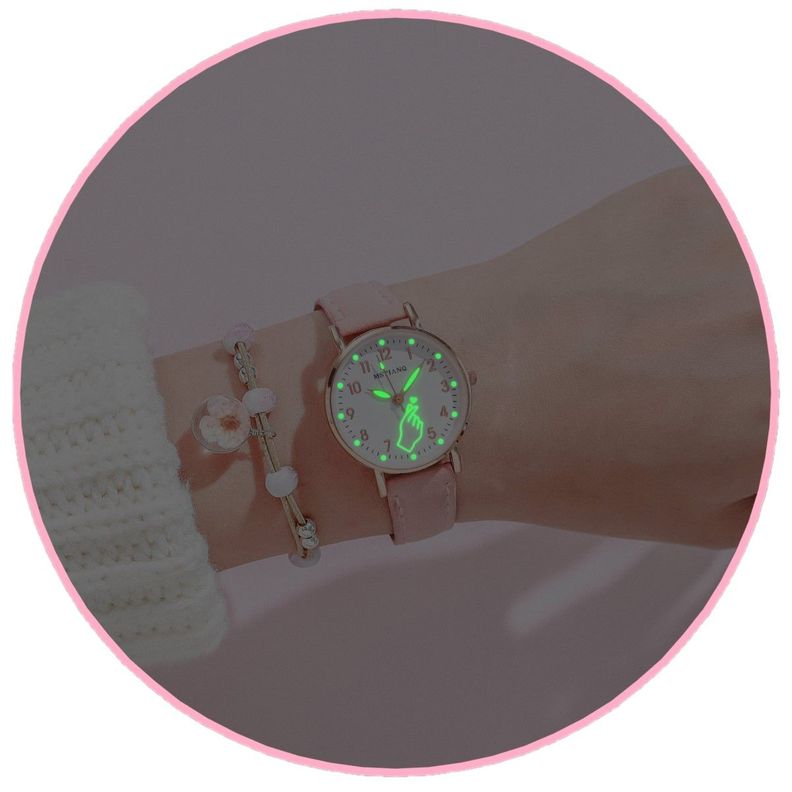 Reloj Pulsera dedos kpop corazon luminoso kawaii-0