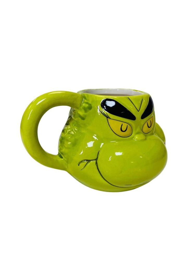 Tazón 3d Cerámica El Grinch De Navidad-1