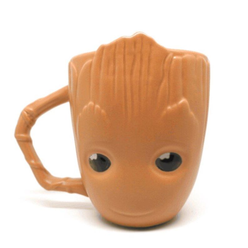 Taza Xl Ceramica 3d Baby Groot Marvel 600 Ml-0