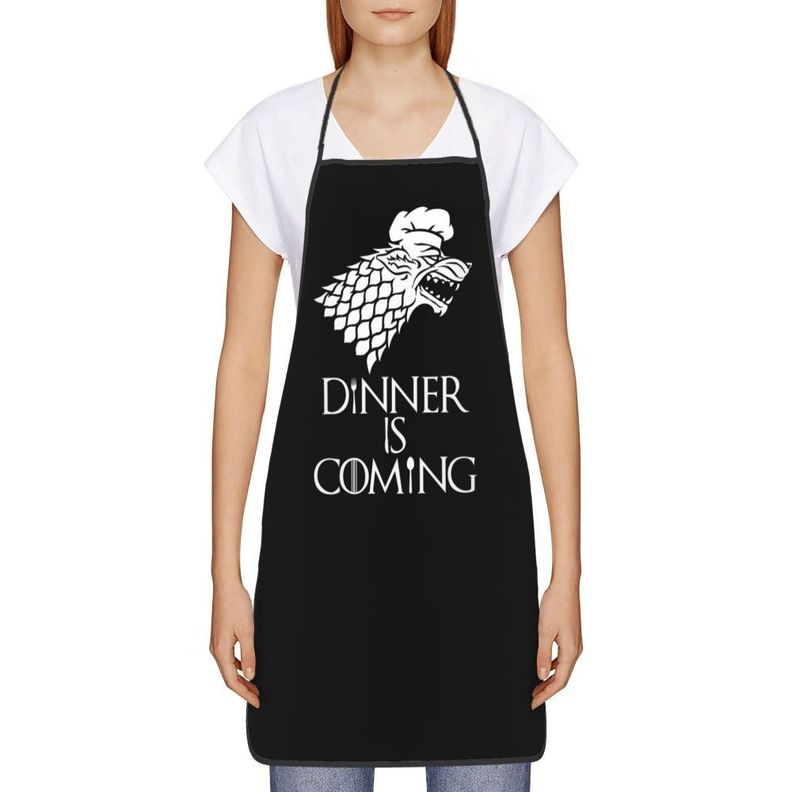 Delantal Cocina Game of thrones, Negro Stark-0