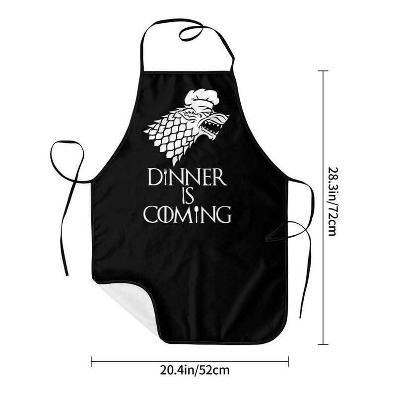Delantal Cocina Game of thrones, Negro Stark-2