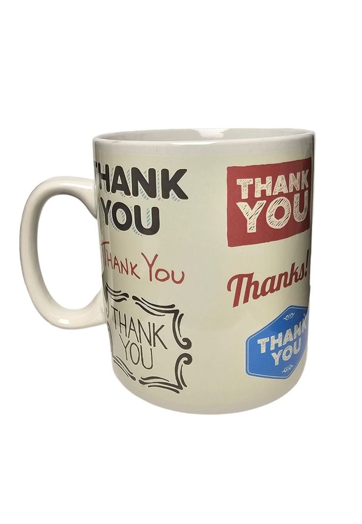 Taza Tazon jumbo Mug Xl Gigante Gracias Para Amigo Friend Negro