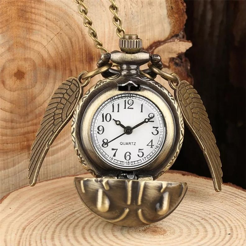 Reloj De Bolsillo Harry Potter Snitch bronce-1